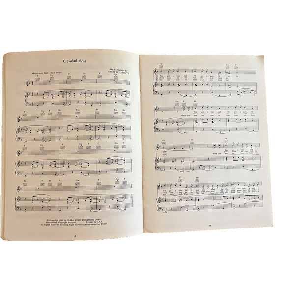 Vtg Songbooks x5 Broadway & Pop Eubie! Godspell Cabaret Belefonte Carpenters - Picture 10 of 16